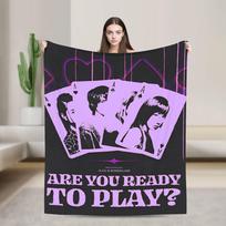 Alice In Borderland 3 Flannel Blanket  Warm Soft Bedding Throws for Living Room Travel Office Funny Bedspread Sofa Bed Cover 75x90cm