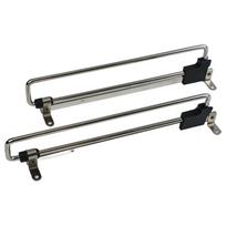2Pcs Adjustable Clothes Rod Telescopic Clothes Rods Retractable Pull-Out Hanger For Closets Telescopic Pole For Bathroom