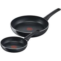 Tefal Generous Cook Frying Pan Set 2 Pieces 28cm 20cm Black