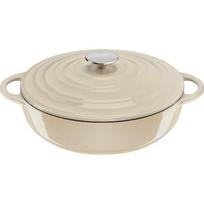 Tefal Lov Cast Iron Serving Pan 28cm 3.8L Beige With Lid