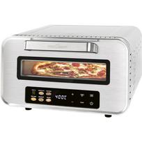 ProfiCook PC-PO 1323 stainless steel pizza oven (brushed finish), up to 2,100 watts, for pizzas ? 31.5cm, incl. pizza peel