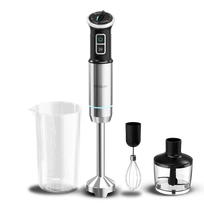 Cecotec Hand blender | Power Neutron 1100MAX Cream&Crush | Hand Blender | 1100 W | Number of speeds Adjustable | Turbo mode | Chopper | Black/Silver