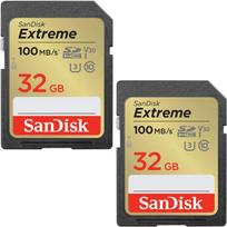 SanDisk memory card SDHC 32GB Extreme 2-pack | SDSDXVT-032G-GNCI2