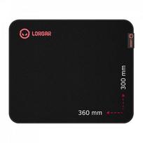 Lorgar Main 323, Gaming mouse pad, Precise control surface, Red anti-slip rubber base, size: 360mm x 300mm x 3mm, weight 0.21kg | LRG-GMP323