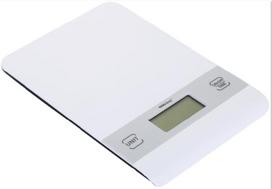 Virtuvės elektros prietaisai ir įranga // Virtuvės svarstyklės // Waga kuchenna, biała, 5 kg kinghoff