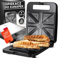 Virtuvės elektros prietaisai ir įranga // Skrudintuvai // Opiekacz do kanapek tostów sandwich toster 1400w duży xxl 4 kanapki - or1334