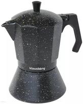 Kavos virimo aparatai ir kava // Kavos virimo aparatai // Kawiarka espresso, czarny marmurek 9 filiżanek klausberg