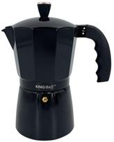 Kavos virimo aparatai ir kava // Kavos virimo aparatai // Zaparzacz do kawy espresso, aluminium, 9 filiżanek , czarny/rose gold, kinghoff, kh-1884