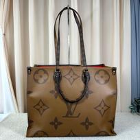 [Pre-Owned] Louis Vuitton Onthego GM 'Brown Monogram Canvas/Brown Monogram Reverse Canvas' - Very Good #1JM93UK ONE SIZE