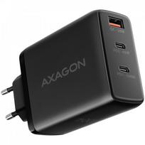 AXAGON ACU-DPQ100 GaN Wall charger, 3x port (USB + dual USB-C), PD3.0/QC4+/PPS/Apple, 100W, black