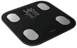 Grožio ir asmens priežiūros priemonės // Svarstyklės // Waga łazienkowa, elektroniczna, z analizatorem składu ciała, czarna, klausberg, kb-7854