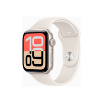 Apple Watch SE 3 GPS + Cellular 44mm Starlight Aluminium Case with Starlight Sport Band - S/M | Apple | MEPE4ET/A