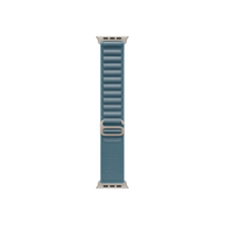 Apple 49mm Light Blue Alpine Loop - Large - Natural Titanium Finish | Apple | MFTK4ZM/A