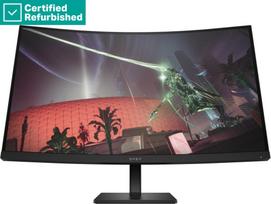 RENEW GOLD OMEN by HP 32c Curved Gaming Monitor - 31.5" 2560x1440 QHD 400-nit 165Hz AG, Curved, VA HDR 400, 2x HDMI/DisplayPort, height adjustable/tilt, 1 years | 780K6ASR#ABV
