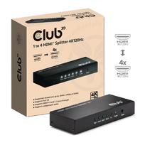 VIDEO SPLITTER HDMI 4PORT/4K 120HZ CSV-1385 CLUB3D