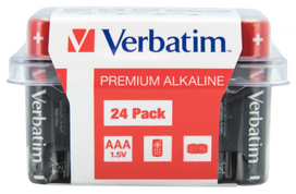 Batteries Verbatim AAA Premium Alkaline 24-Pack 1.5V