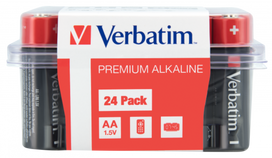 Batteries Verbatim AA Premium Alkaline 24-Pack 1.5V