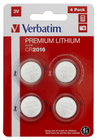 Batteries Verbatim CR2016 Premium Lithium 4-Pack