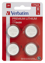 Batteries Verbatim CR2430 Premium Lithium 4-Pack