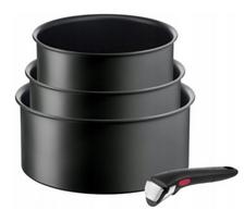 TEFAL Pot Set, 4 pcs | L7649453 Ingenio Ultimate | Aluminum | Black