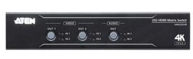 Aten | 2x2 True 4K HDMI Matrix Switch with Audio De-Embedder | VM0202HB | VM0202HB-AT-G