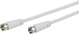 Vivanco cable SAT F 10m, white | VVSAT100MMW