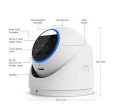 Ubiquiti UVC-G6-Pro-Turret-W All-weather tamper-resistant 4K PoE+ camera with a Multi-TOPS AI engine, 2.36x optical zoom, and a large 1/1.2" CMOS sensor for exceptional low-light clarity and long-range IR night vision