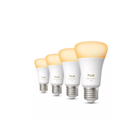 Philips Hue WA 810 A60 4P EU | E27 | 6 W | Warm to cool white light | Bluetooth and Zigbee | 8720169364745