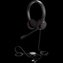 JABRA Evolve 20, Stereo UC, USB C/A adapter