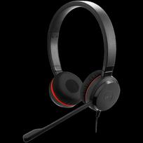 JABRA Evolve 20 SE, Stereo UC, USB C/A adapter, Leather