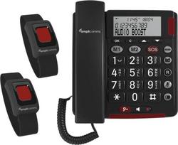 amplicomms BigTel 50 Alarm Plus Duo Analog telephone Caller ID Dark Grey