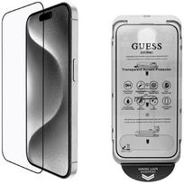 Guess BP Rhinestone 2-in-1 Set Screen and Camera Lens Glass for iPhone 16 Pro Max / gold