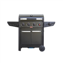 Barbecook Gas Barbecue Luca 412 with Cabinet and Sideburner, 145.4 x 60.3 x 112.3 cm | BC-GAS-3100