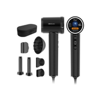 Cecotec Hair Dryer | DryGlam Waves i-Sensor Pro | 1600 W | Number of temperature settings 4 | Ionic function | Black | Diffuser nozzle