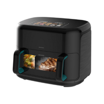Cecotec Double hot air fryer | Cecofry and Grill Smokin'Prime 11000 | Power 2800 W | Capacity 11 L | Black