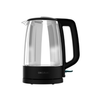 Cecotec Kettle | ThermoSense 320 Clear | 2200 W | Electric | 1.7 L | Glass | 360° rotational base | Black/Transparent