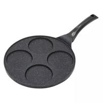 Gaminimo ir stalo įrankiai | Virtuvės indai // Keptuvės // Patelnia do placków, naleśników, aluminium, czarny marmurek śr.26,5cm kinghoff