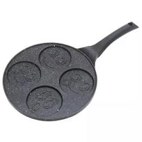 Gaminimo ir stalo įrankiai | Virtuvės indai // Keptuvės // Patelnia do placków, naleśników, aluminium, czarny marmurek śr.26,5cm kinghoff
