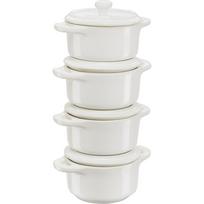Staub Mini Cocotte Round, 4 pcs. - 200 ml, ivory