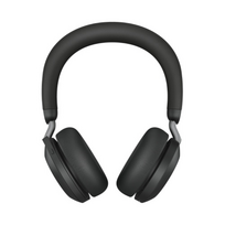 Jabra Evolve2 75 UC Link 380c Belaidės ausinės, Bluetooth, USB-C, Charging Stand, Juoda | 27599-989-899