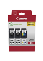 Canon PG-560XL/CL-561XL (3712C009) Rašalinių kasečių komplektas, BK/CMY