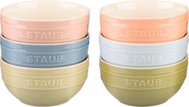 STAUB SERVING Zestaw 6 misek 12 cm, wielokolorowe