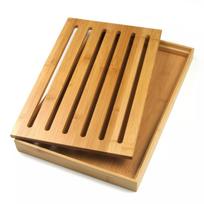 Gaminimo ir stalo įrankiai | Virtuvės indai // Stalo indai // Deska do krojenia z tacą, bambus 37x23,5x3cm kinghoff