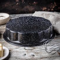 Gaminimo ir stalo įrankiai | Virtuvės indai // Stalo indai // Forma, okrągłą, metalowa, z powłoką nieprzywieralną, czarna, średnica 27,5 cm, klausberg, kb-7838