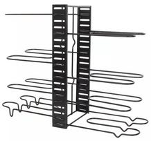 Gaminimo ir stalo įrankiai | Virtuvės indai // Stalo indai // Organizer do przechowywania patelni, garnków, pokrywek, czarny 47x20,5x38cm kinghoff