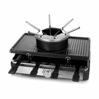 Emerio RG-124930 raclette grill 8 person(s) 1400 W Black, Stainless steel