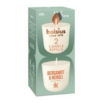 Bolsius CleanLight Candle Refills 2pcs Bergamot&Neroli