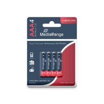 BATTERY CARBON-ZINC AAA 1.5V/4PCS MRBAT141 MEDIARANGE