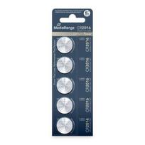 BATTERY LITHIUM CR2016 3V/5PCS MRBAT136 MEDIARANGE