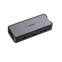 Verbatim 32171 CDS-15 USB-C Pro Jungčių stotelė 15 Ports, Pilka/Juoda